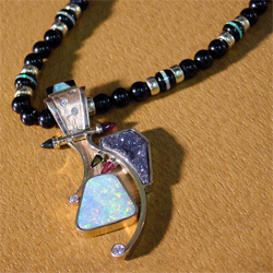 Daniel Padilla - A Jeweler's Bench - Limited Edition Opal Druse Onyx necklace