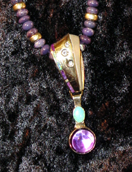 Unusual and Creative Enterprises - Daniel Padilla - A Jeweler's Bench - Limited Edition Amethyst Opal Necklace